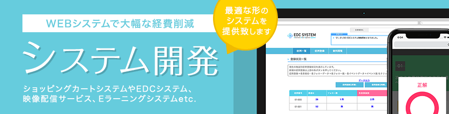 PHP、JavaScriptを中心としたWEBシステム開発